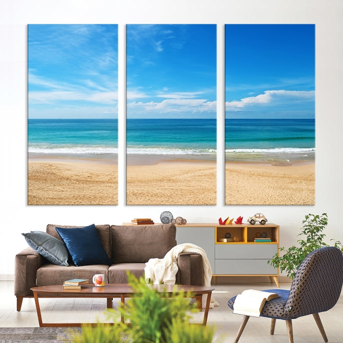 Plain Beach Landscape Canvas Print