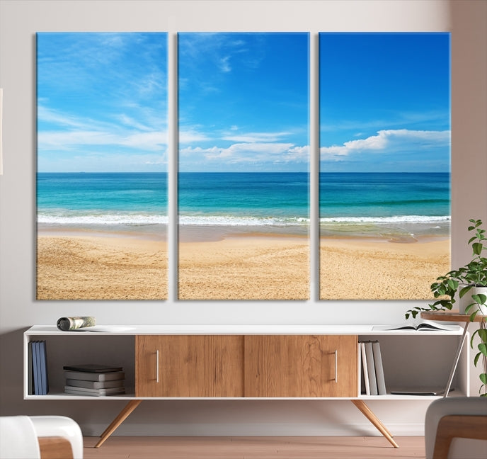 Plain Beach Landscape Canvas Print