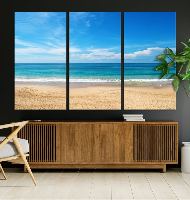 Plain Beach Landscape Canvas Print