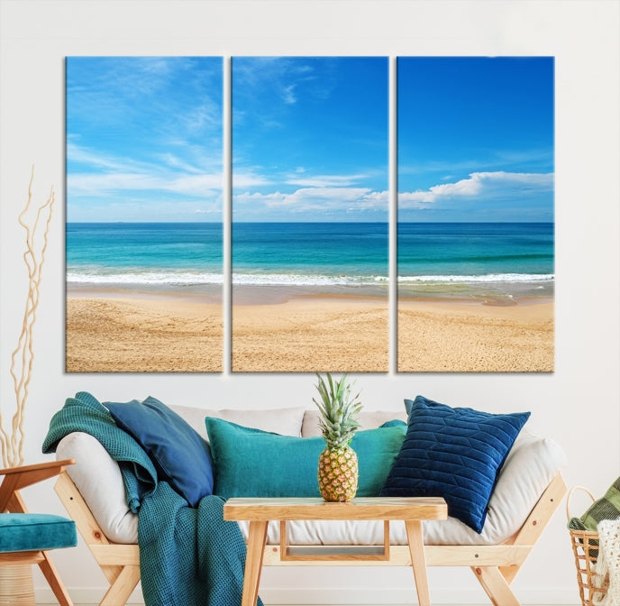 Plain Beach Landscape Canvas Print