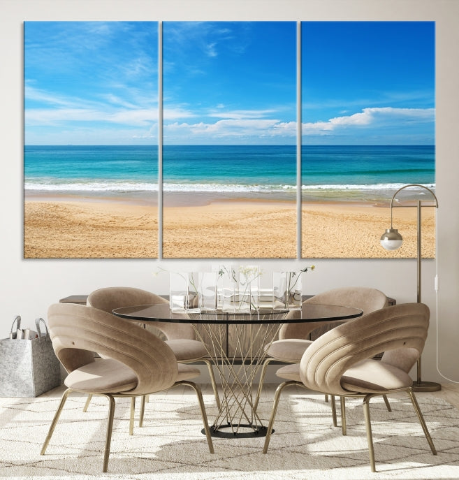 Plain Beach Landscape Canvas Print