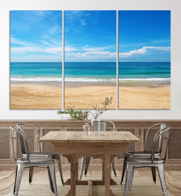 Plain Beach Landscape Canvas Print