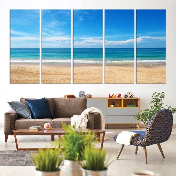 Plain Beach Landscape Canvas Print