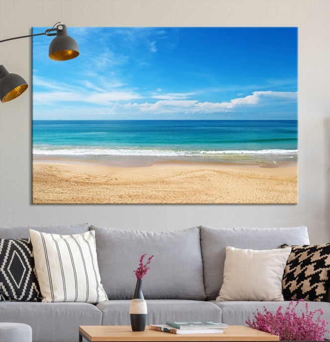 Plain Beach Landscape Canvas Print