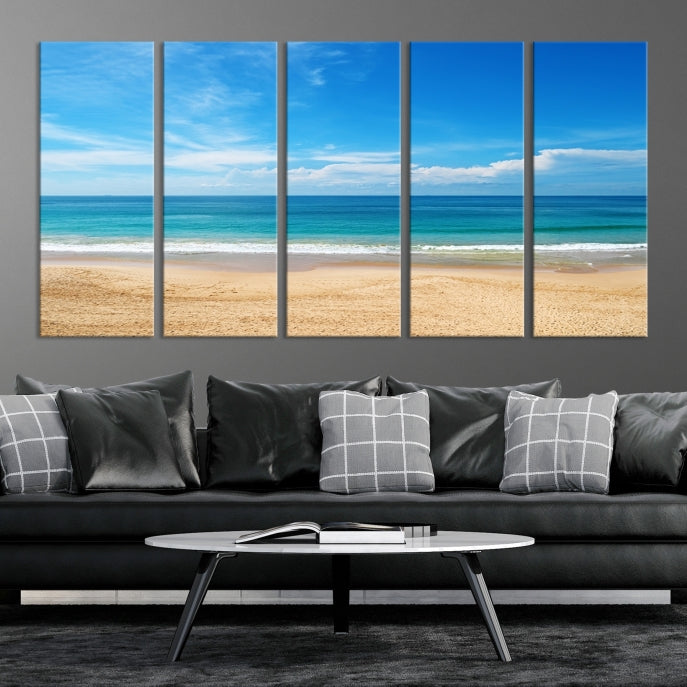 Plain Beach Landscape Canvas Print