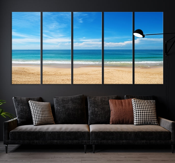 Plain Beach Landscape Canvas Print