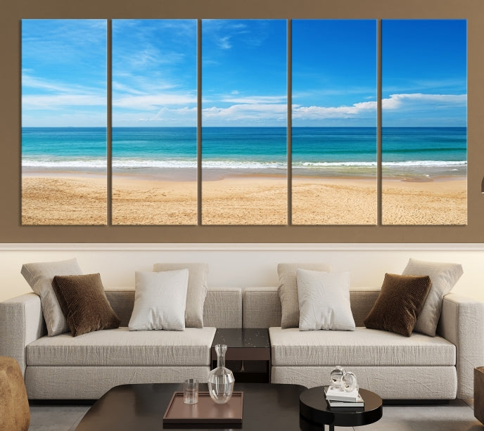 Plain Beach Landscape Canvas Print