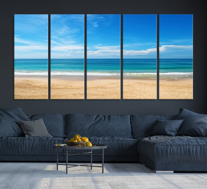 Plain Beach Landscape Canvas Print