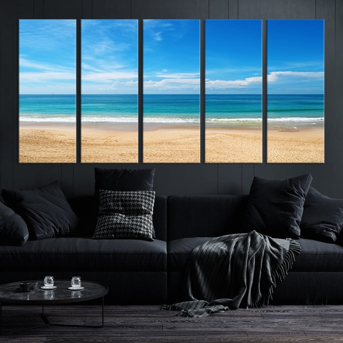 Plain Beach Landscape Canvas Print