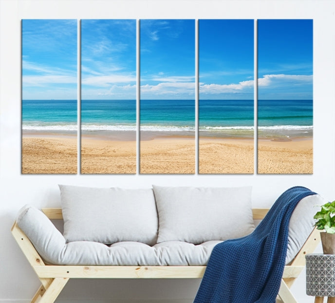 Plain Beach Landscape Canvas Print