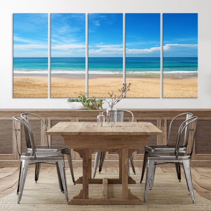 Plain Beach Landscape Canvas Print