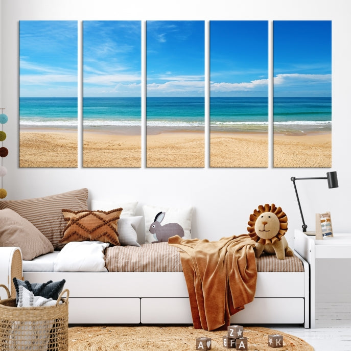 Plain Beach Landscape Canvas Print