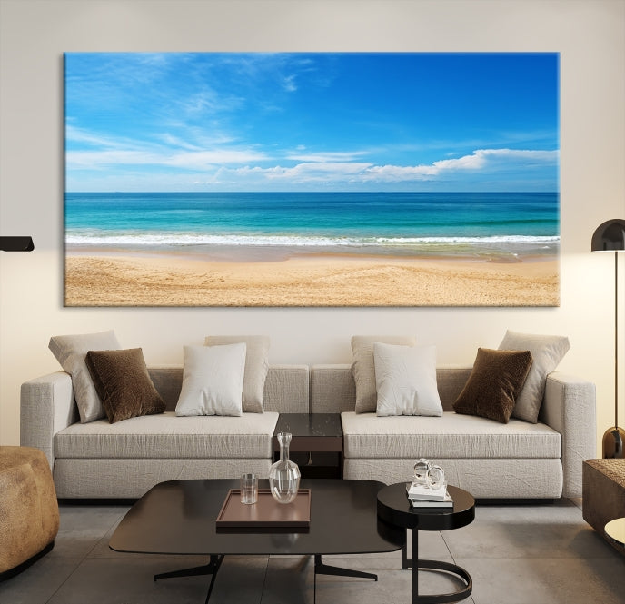 Plain Beach Landscape Canvas Print