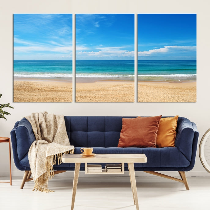 Plain Beach Landscape Canvas Print