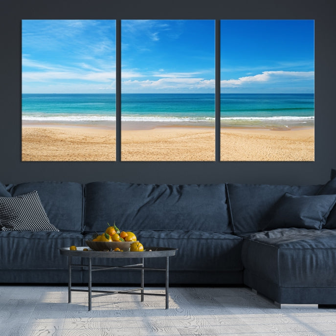 Plain Beach Landscape Canvas Print