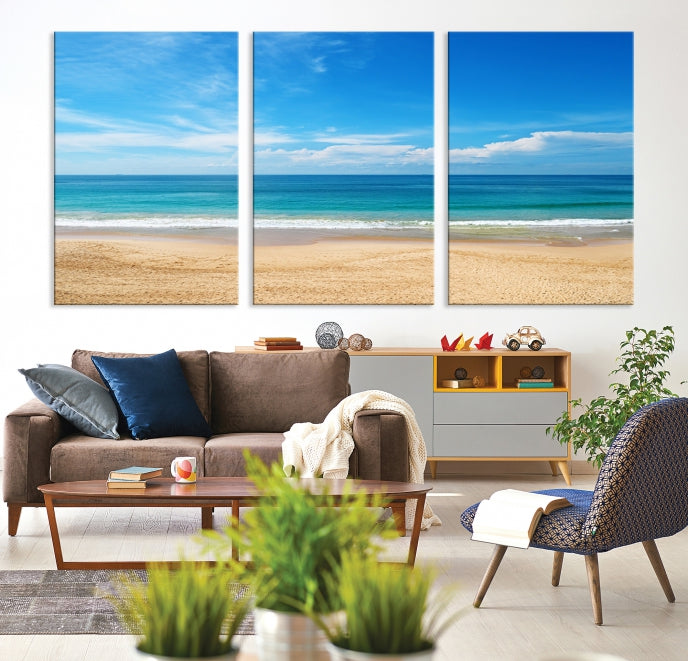 Plain Beach Landscape Canvas Print