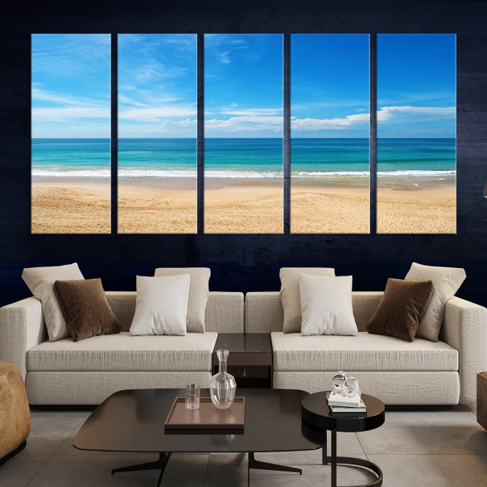 Plain Beach Landscape Canvas Print