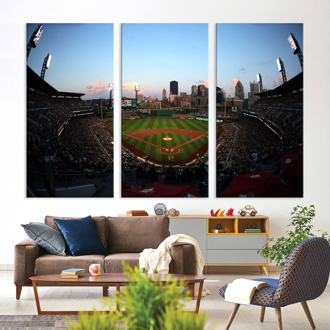 PNC Park Pittsburgh Pirates Stadium Wall Art Canvas Print