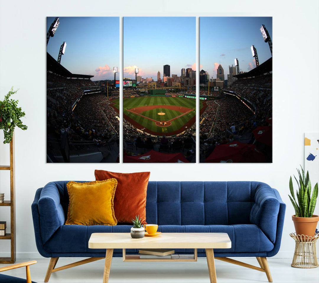 PNC Park Pittsburgh Pirates Stadium Wall Art Canvas Print