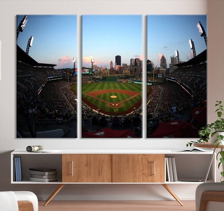 PNC Park Pittsburgh Pirates Stadium Wall Art Canvas Print