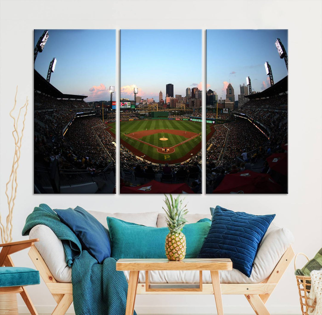 PNC Park Pittsburgh Pirates Stadium Wall Art Canvas Print