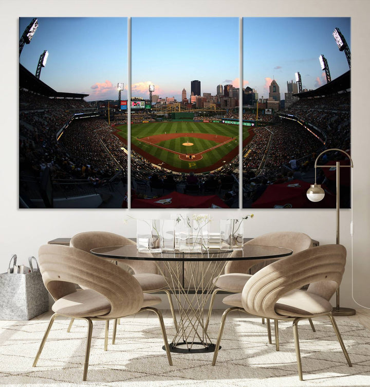 PNC Park Pittsburgh Pirates Stadium Wall Art Canvas Print