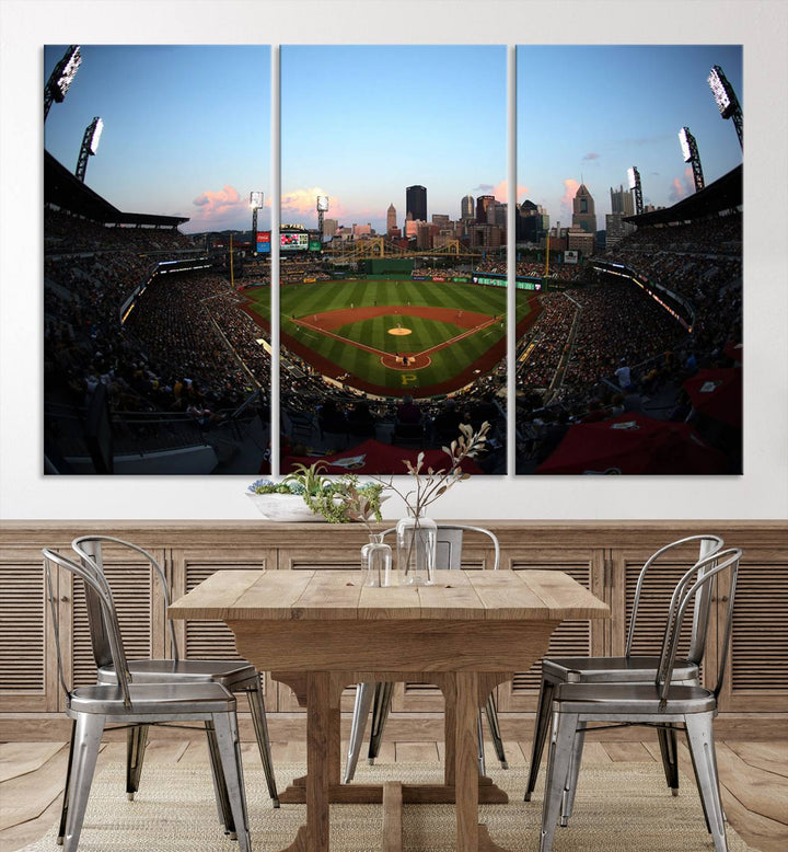 PNC Park Pittsburgh Pirates Stadium Wall Art Canvas Print