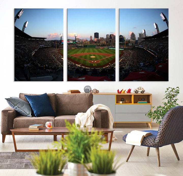 PNC Park Pittsburgh Pirates Stadium Wall Art Canvas Print