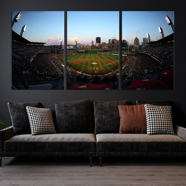 PNC Park Pittsburgh Pirates Stadium Wall Art Canvas Print