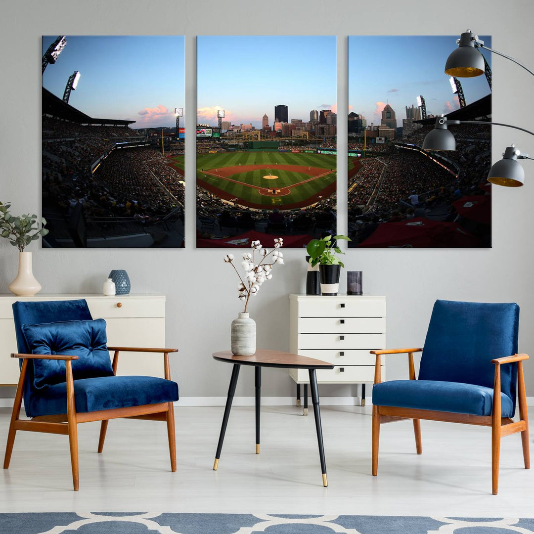 PNC Park Pittsburgh Pirates Stadium Wall Art Canvas Print