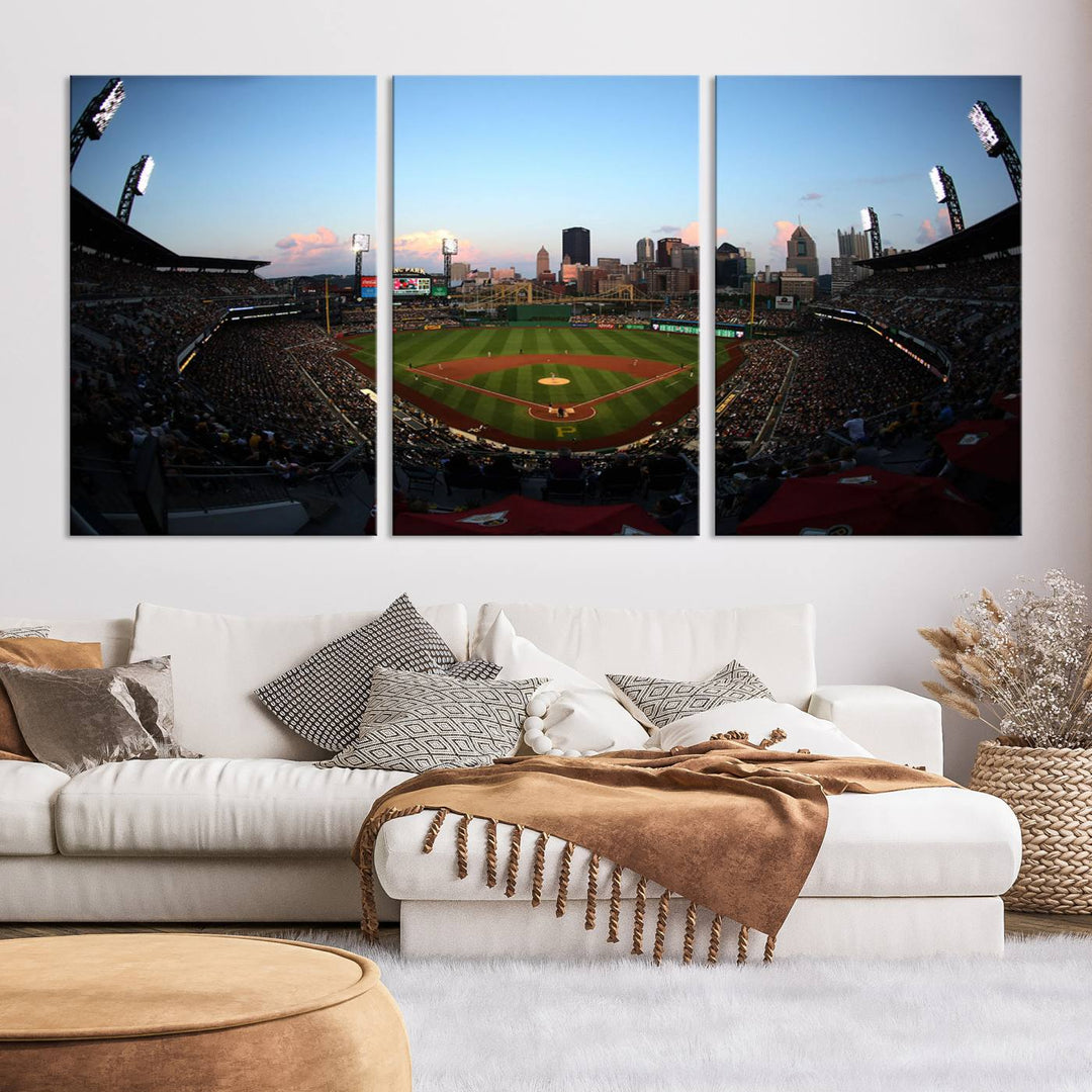 PNC Park Pittsburgh Pirates Stadium Wall Art Canvas Print