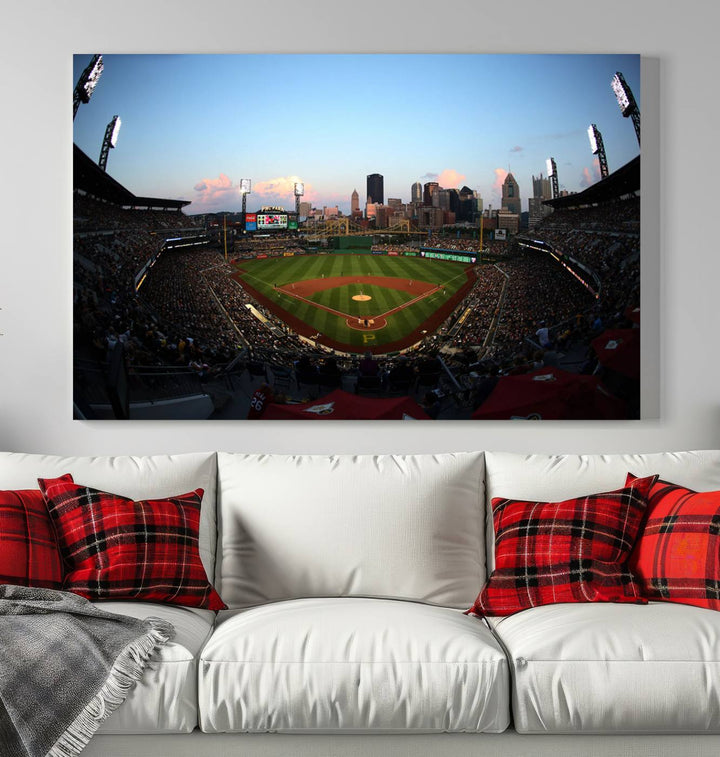 PNC Park Pittsburgh Pirates Stadium Wall Art Canvas Print