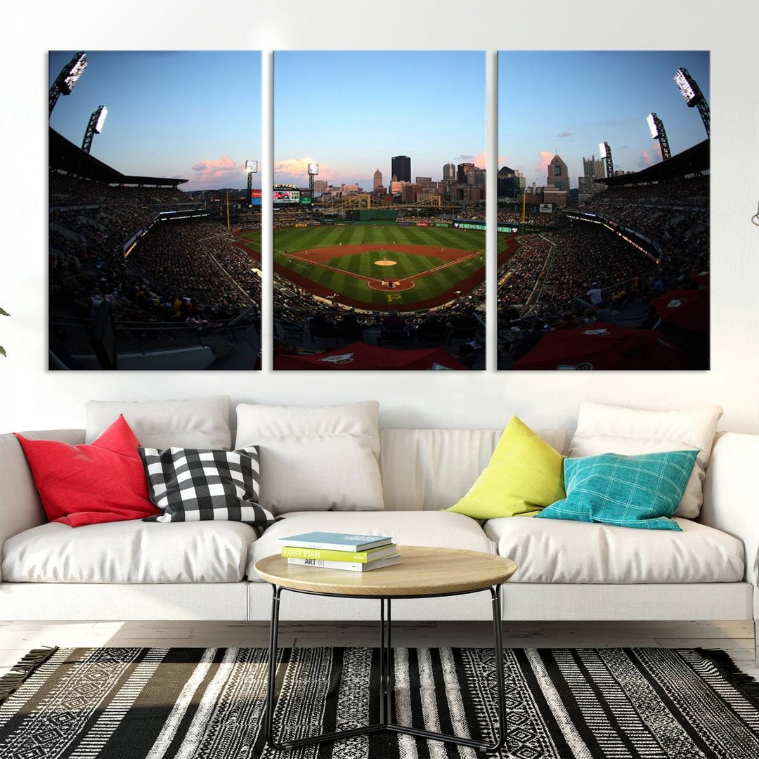 PNC Park Pittsburgh Pirates Stadium Wall Art Canvas Print