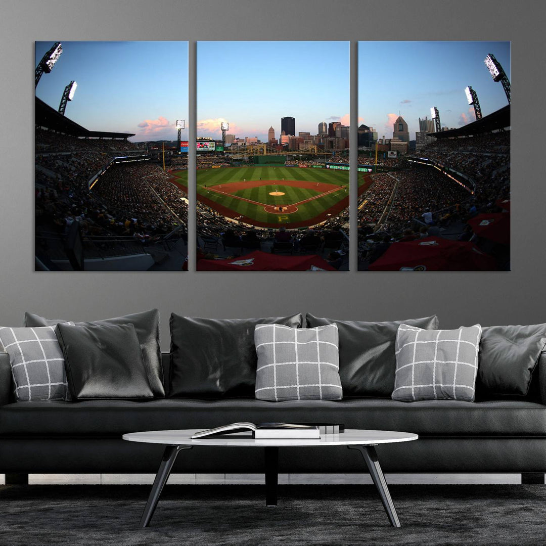 PNC Park Pittsburgh Pirates Stadium Wall Art Canvas Print