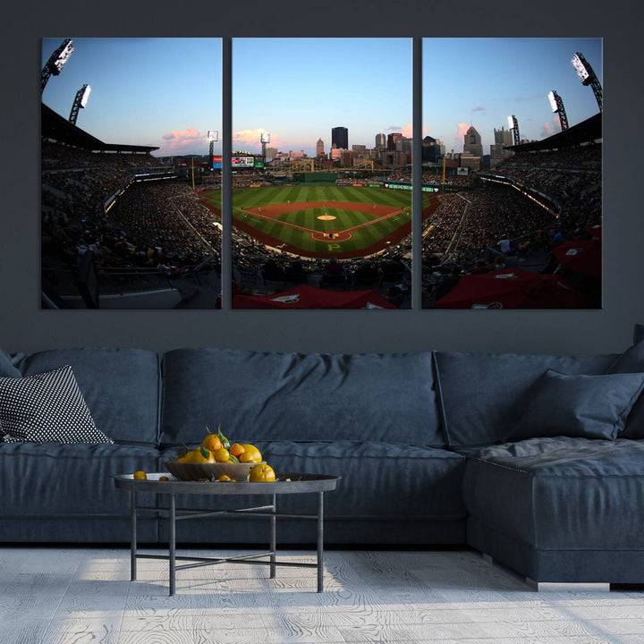 PNC Park Pittsburgh Pirates Stadium Wall Art Canvas Print