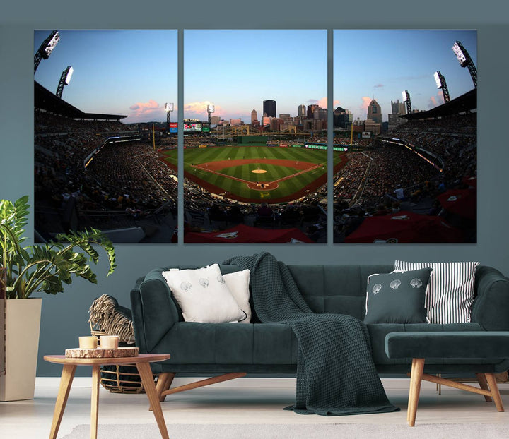 PNC Park Pittsburgh Pirates Stadium Wall Art Canvas Print