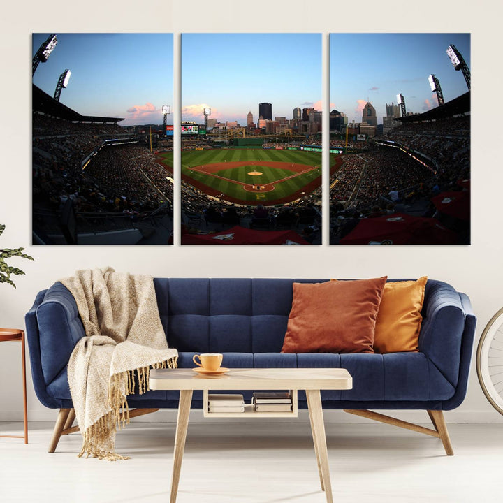 PNC Park Pittsburgh Pirates Stadium Wall Art Canvas Print