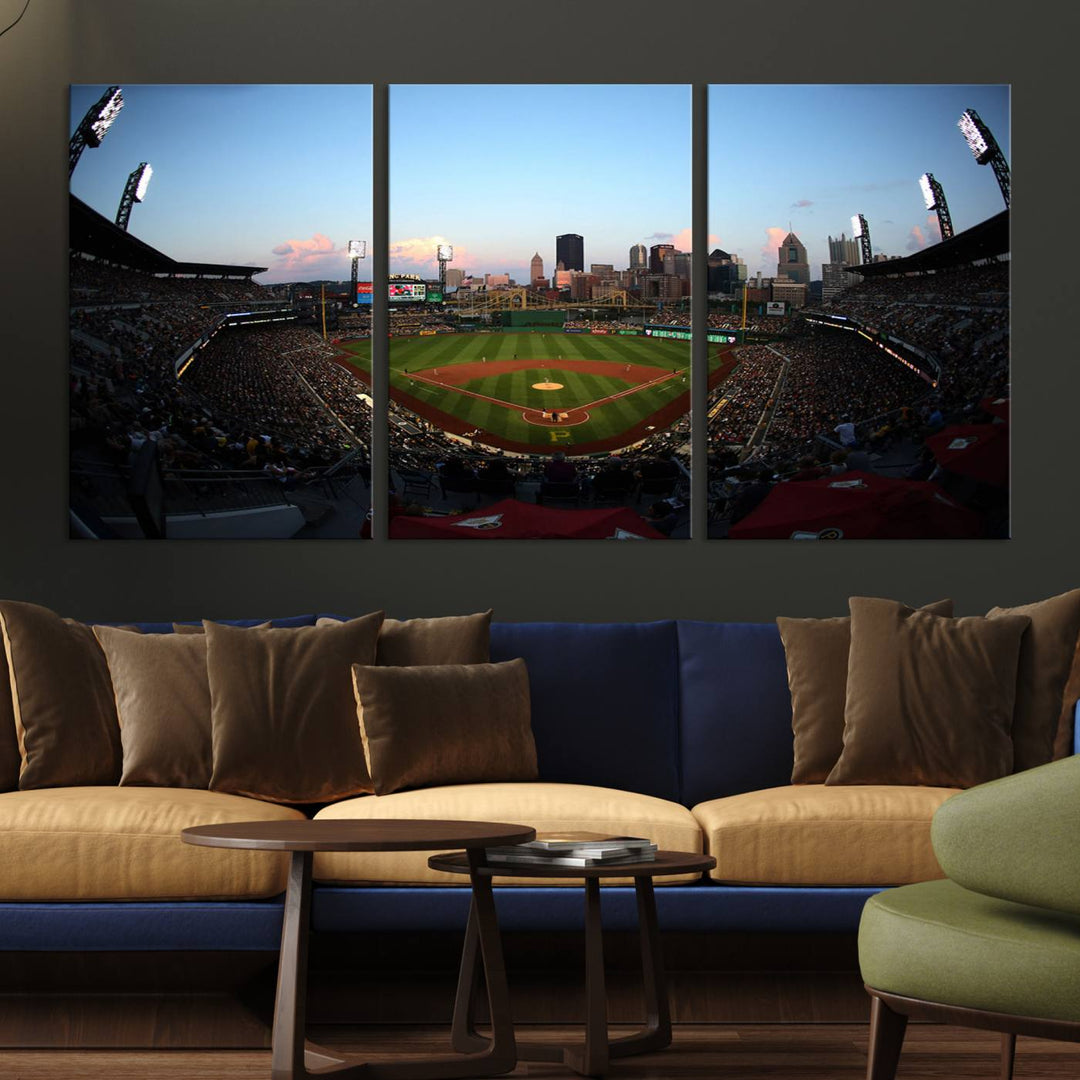 PNC Park Pittsburgh Pirates Stadium Wall Art Canvas Print