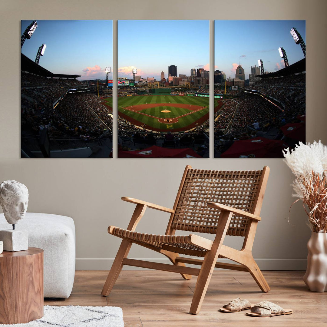 PNC Park Pittsburgh Pirates Stadium Wall Art Canvas Print