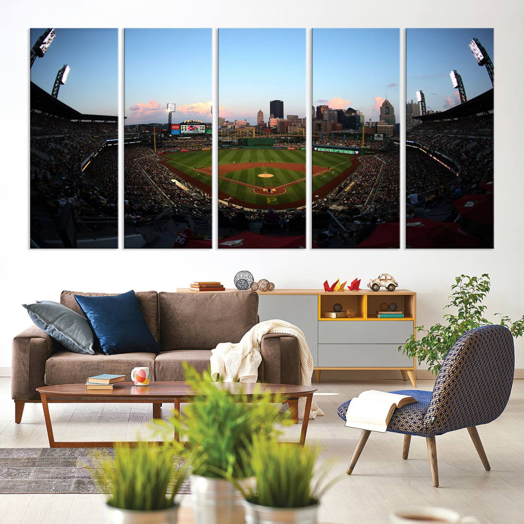 PNC Park Pittsburgh Pirates Stadium Wall Art Canvas Print