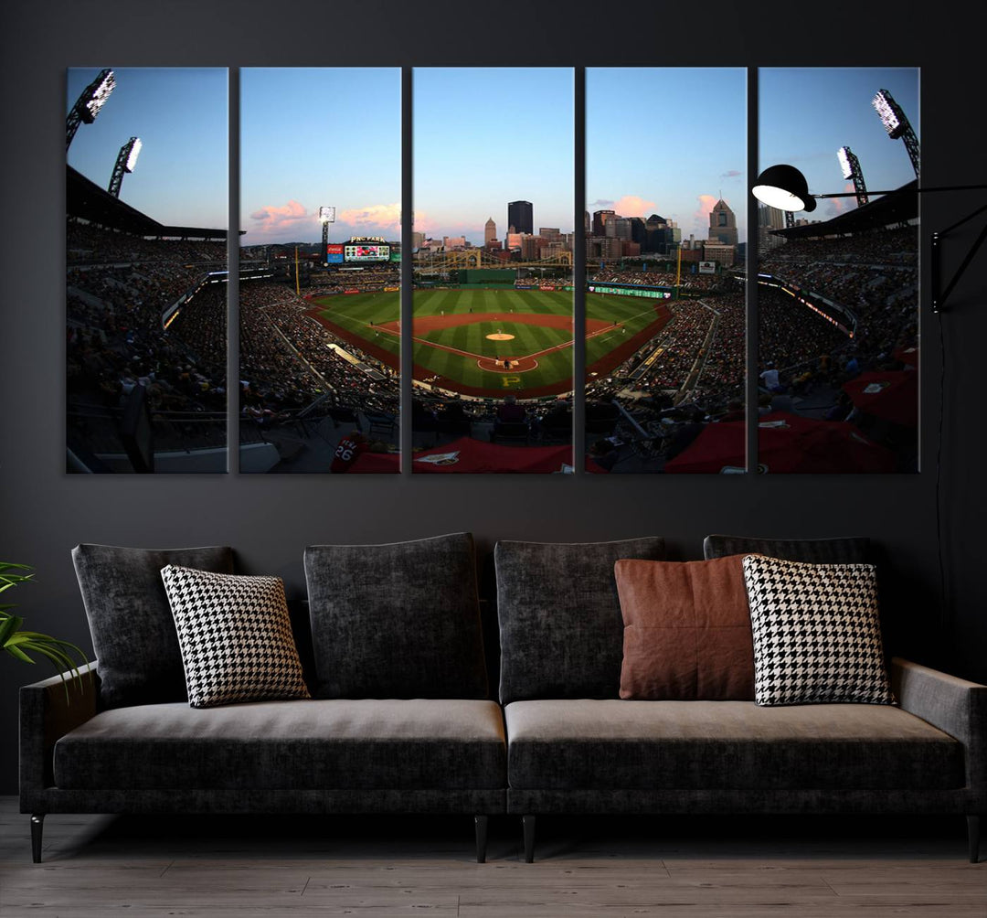 PNC Park Pittsburgh Pirates Stadium Wall Art Canvas Print