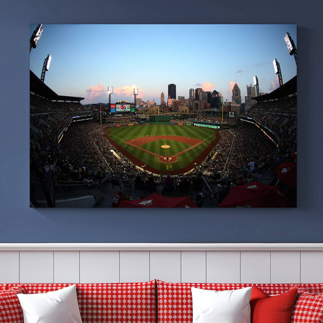 PNC Park Pittsburgh Pirates Stadium Wall Art Canvas Print