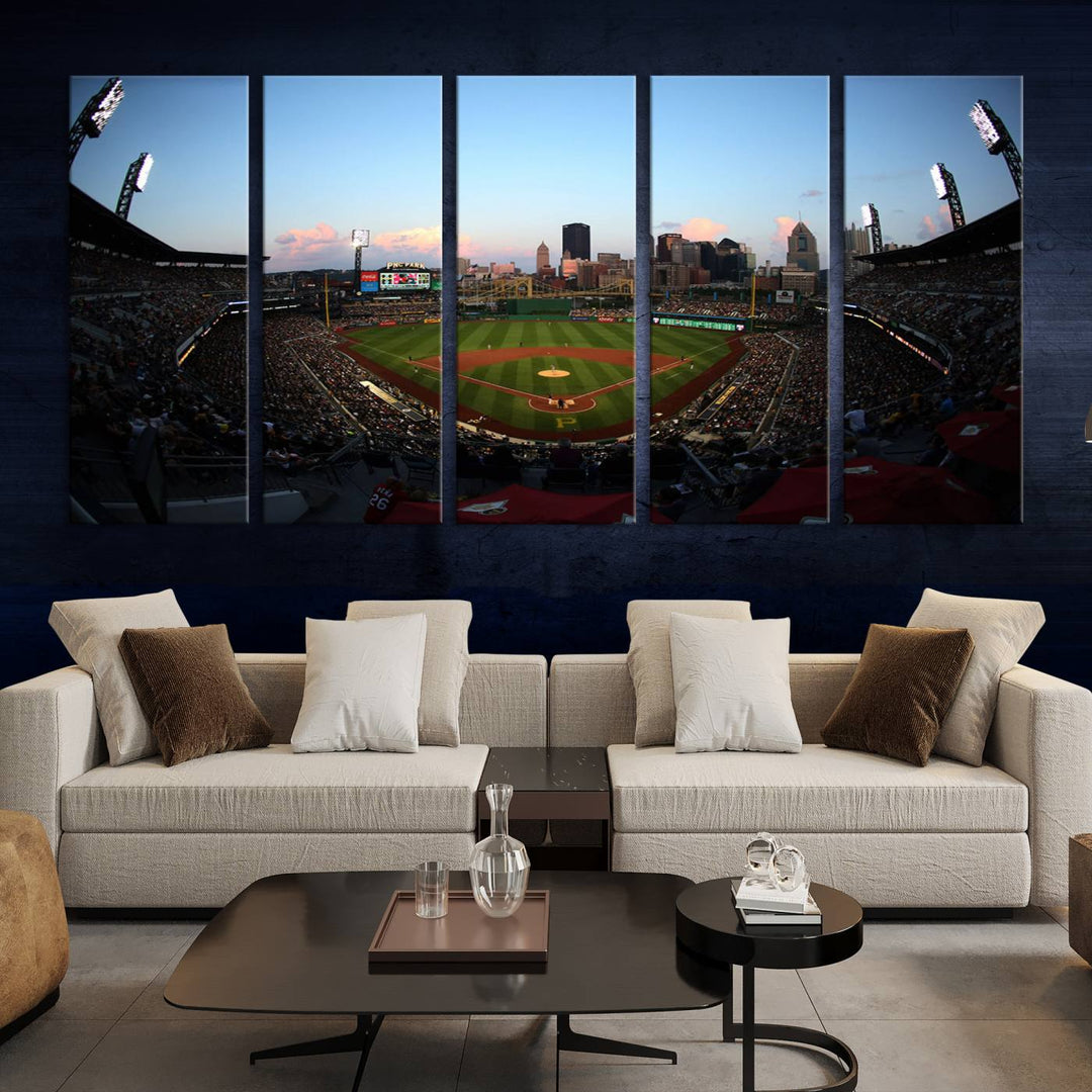 PNC Park Pittsburgh Pirates Stadium Wall Art Canvas Print