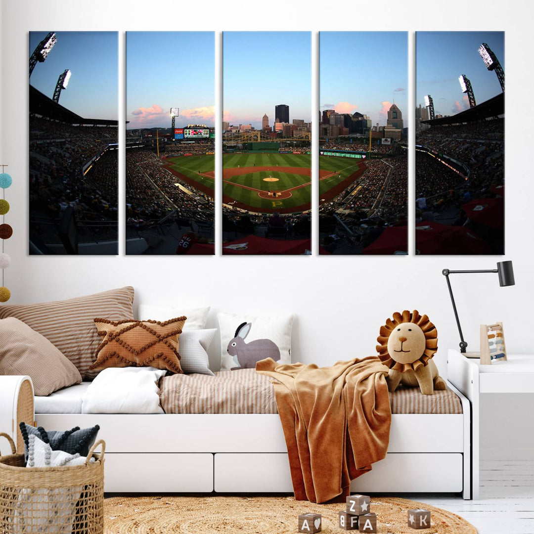 PNC Park Pittsburgh Pirates Stadium Wall Art Canvas Print