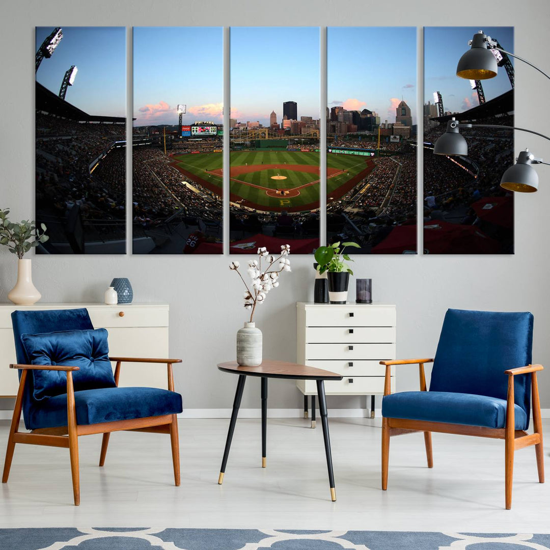 PNC Park Pittsburgh Pirates Stadium Wall Art Canvas Print