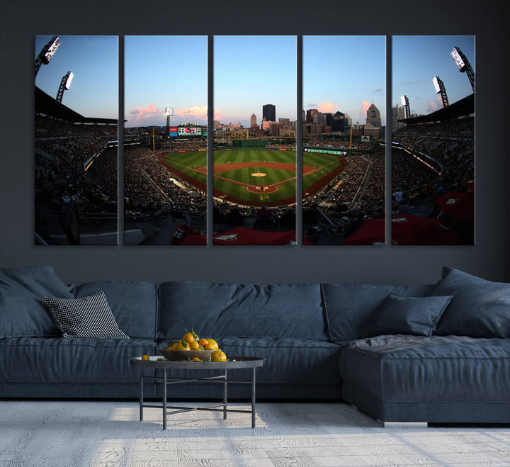 PNC Park Pittsburgh Pirates Stadium Wall Art Canvas Print