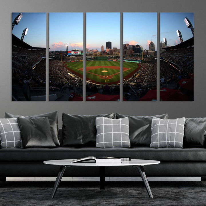 PNC Park Pittsburgh Pirates Stadium Wall Art Canvas Print