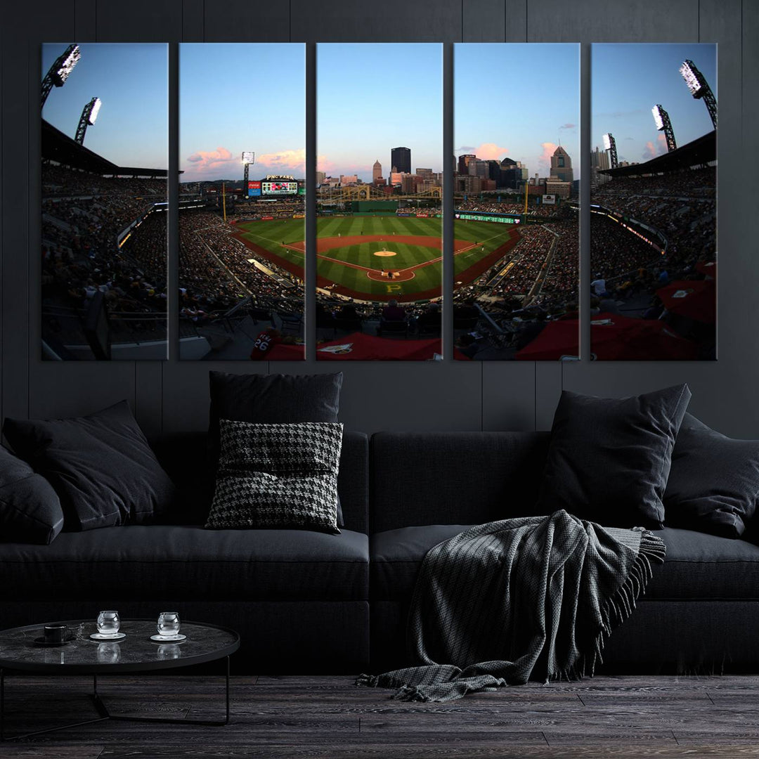 PNC Park Pittsburgh Pirates Stadium Wall Art Canvas Print