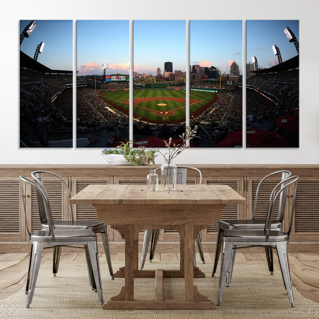 PNC Park Pittsburgh Pirates Stadium Wall Art Canvas Print