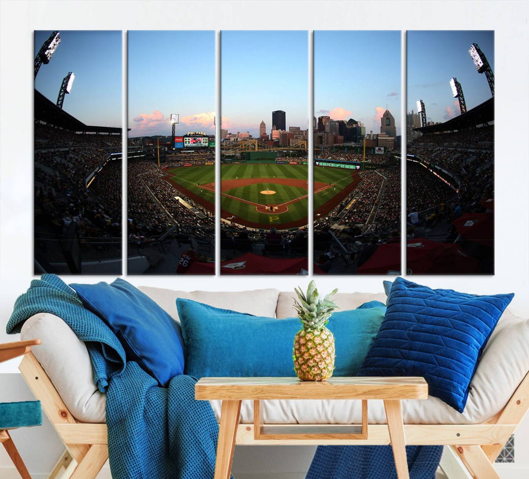 PNC Park Pittsburgh Pirates Stadium Wall Art Canvas Print